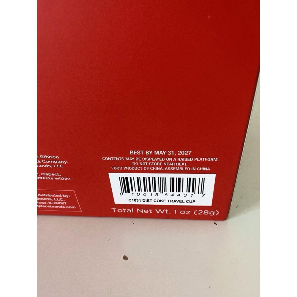 I Love DIET COKE 40 Oz Stainless Steel TUMBLER TRAVEL CUP W/STRAW Gift Box NEW - Picture 7 of 11